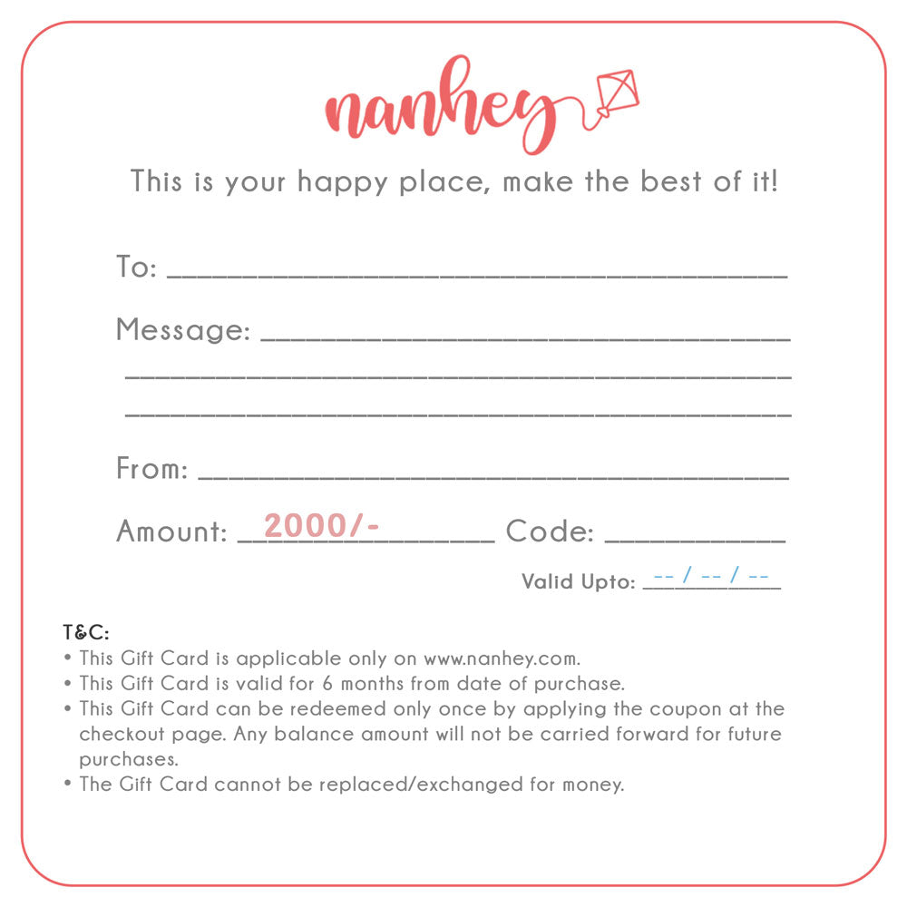 Nanhey Gift Card