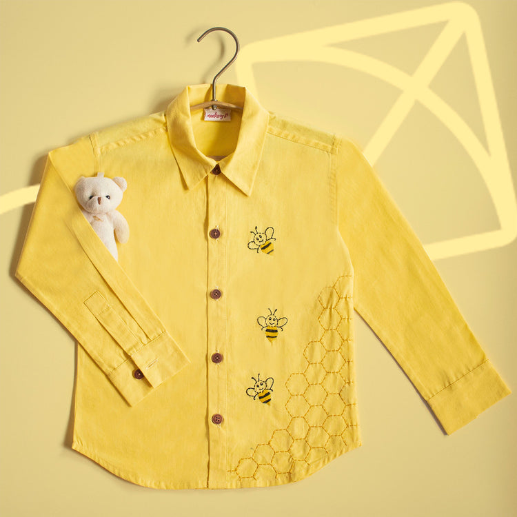 Sunny Yellow Shirts for Kids | Bright Organic Fashion – Nanhey