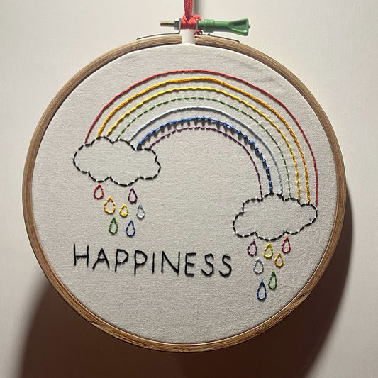 Rainbow Happiness Wall Hanging