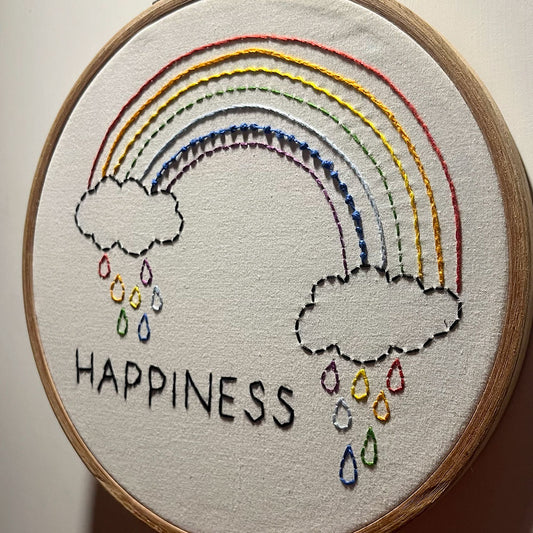 Rainbow Happiness Wall Hanging