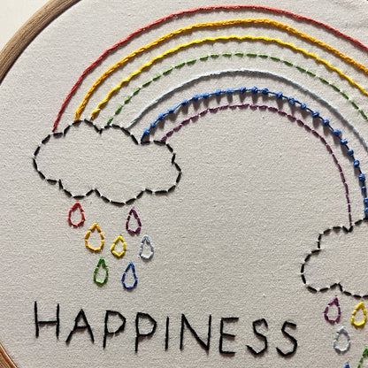 Rainbow Happiness Wall Hanging
