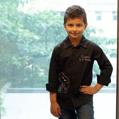 I Am Booked - Readers Embroidered Shirt - Black