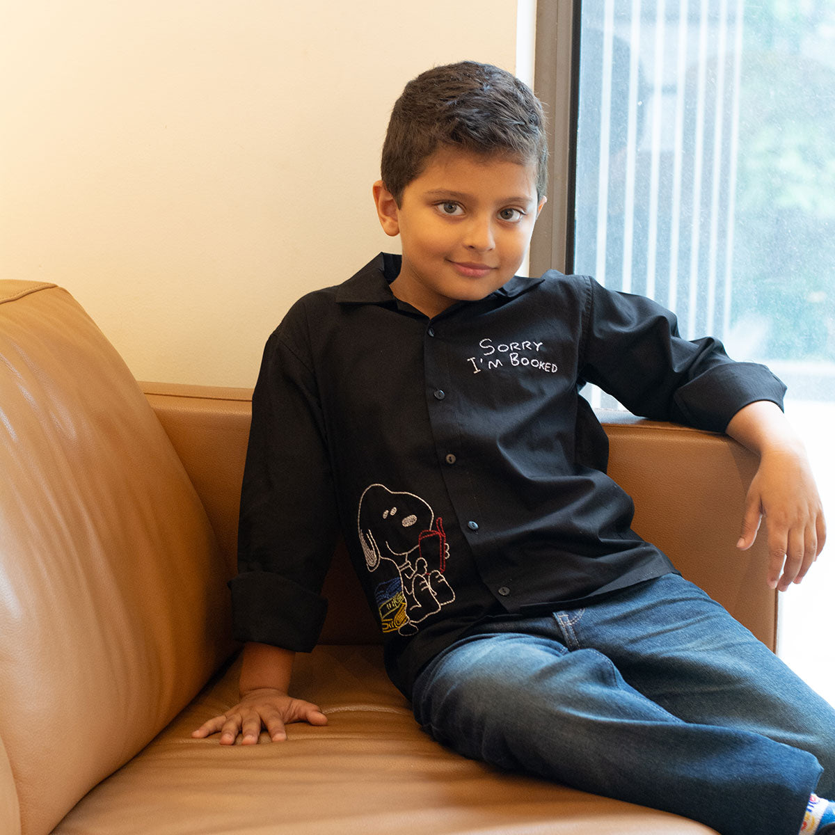 I Am Booked - Readers Embroidered Shirt - Black