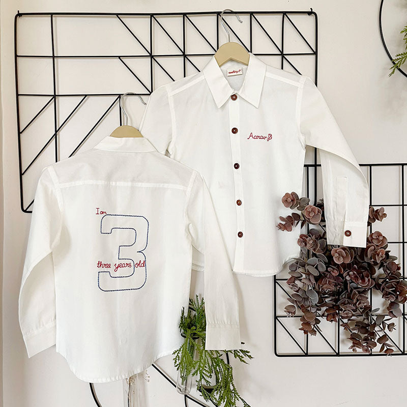 I am Three äóñ Personalized Birthday Shirt