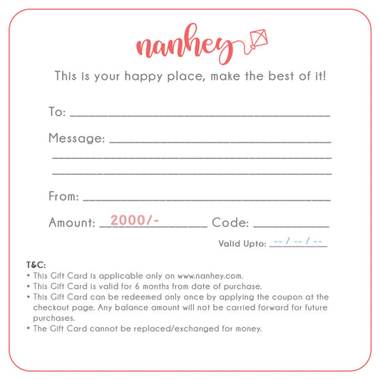 Nanhey Gift Card